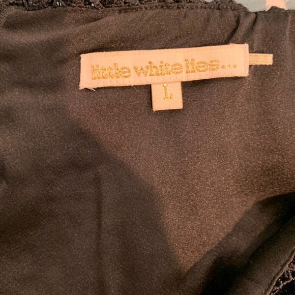 Little White Lies Women's Black Lace Dress - Picture 3 of 7